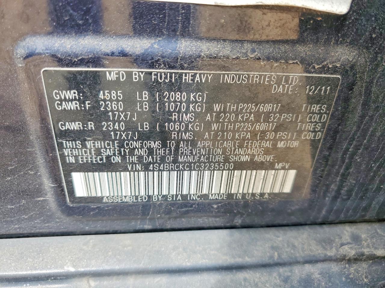 Subaru Outback 2.5i Limited