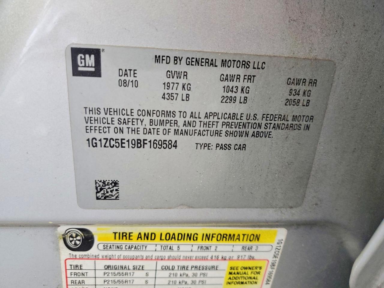 Chevrolet Malibu 1lt