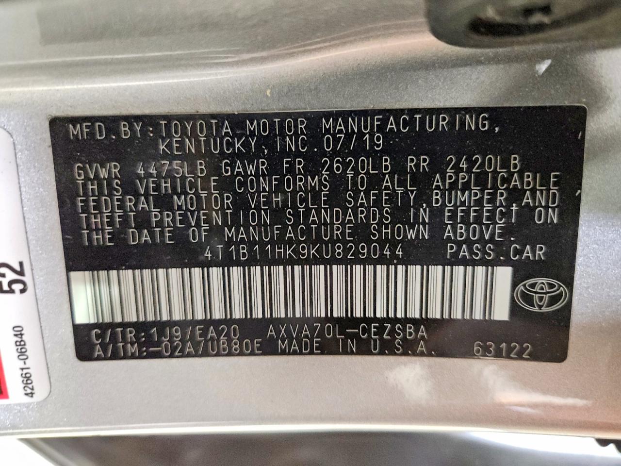 Toyota Camry Se