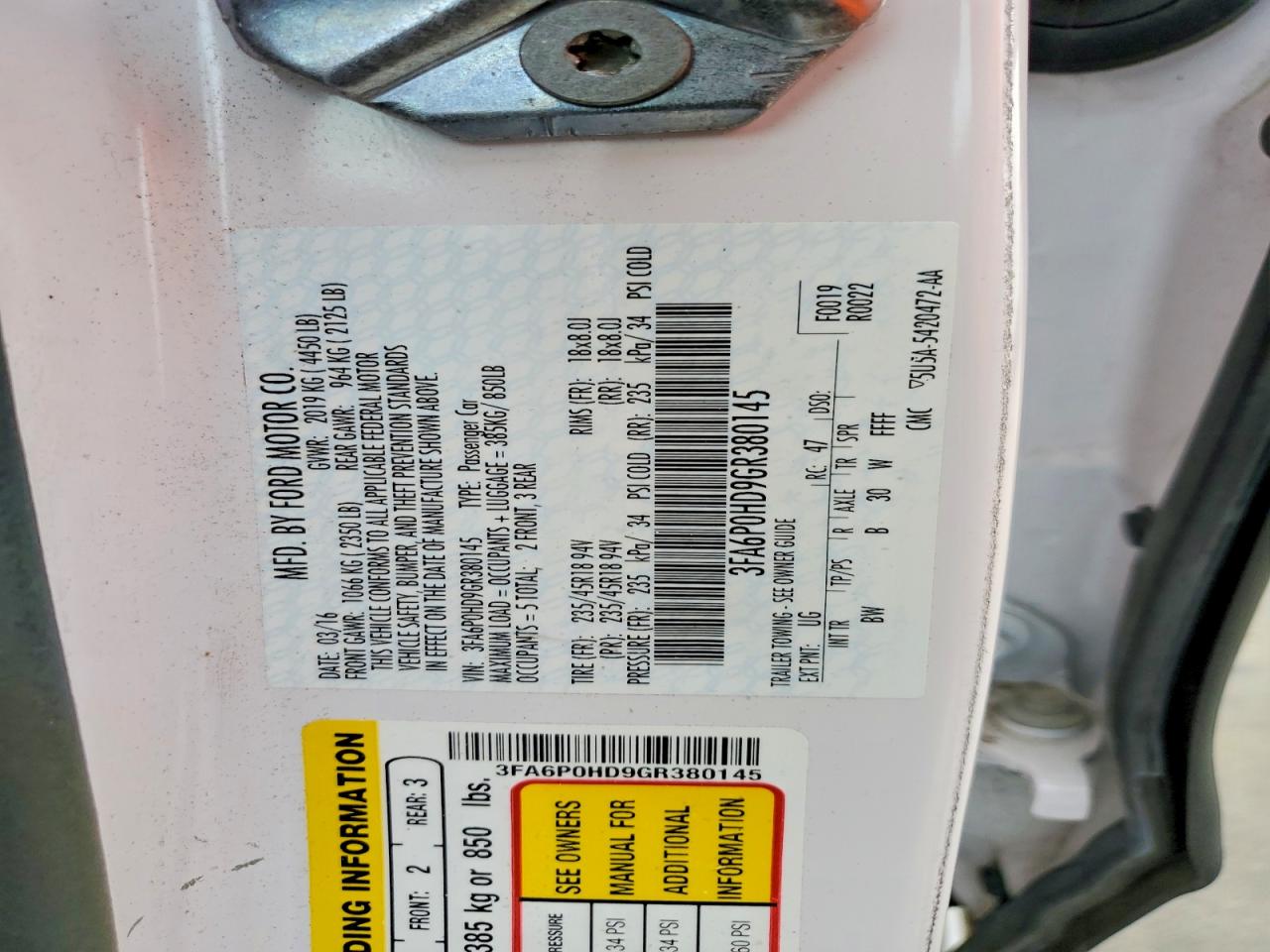 Ford Fusion Se