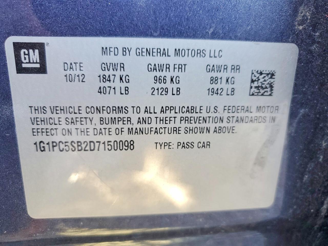 Chevrolet Cruze Lt