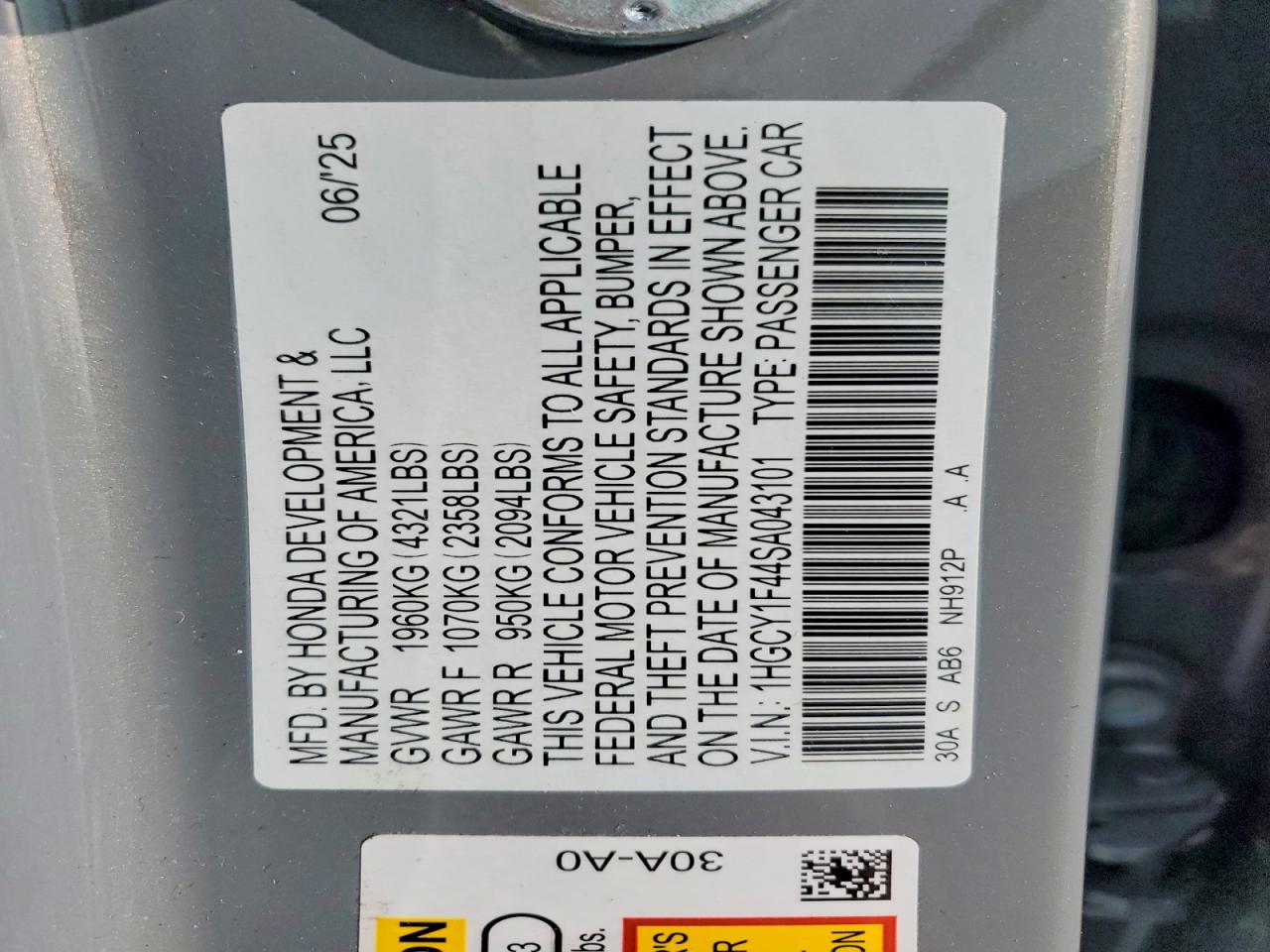 Honda Accord Se