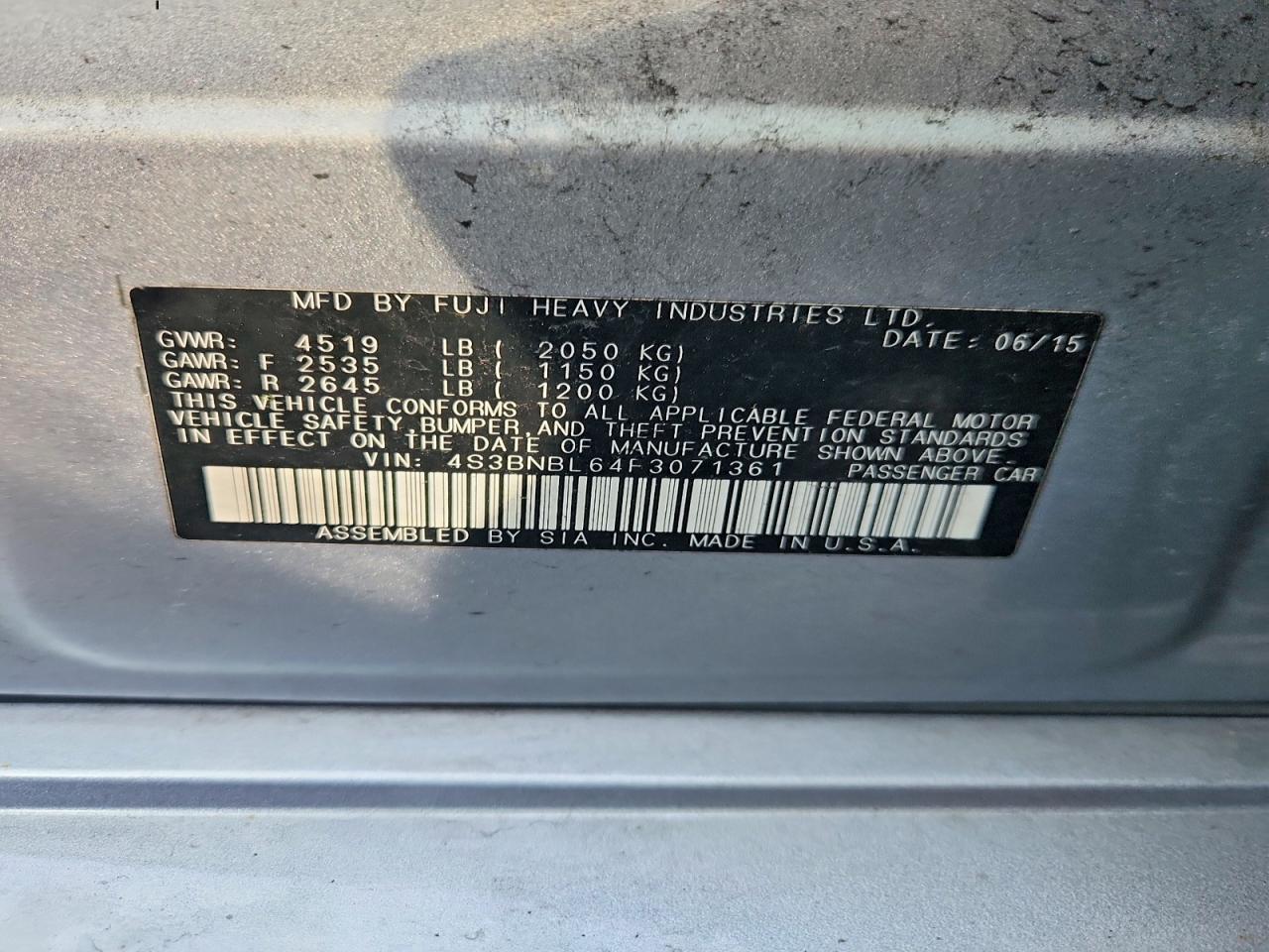 Subaru Legacy 2.5i Limited