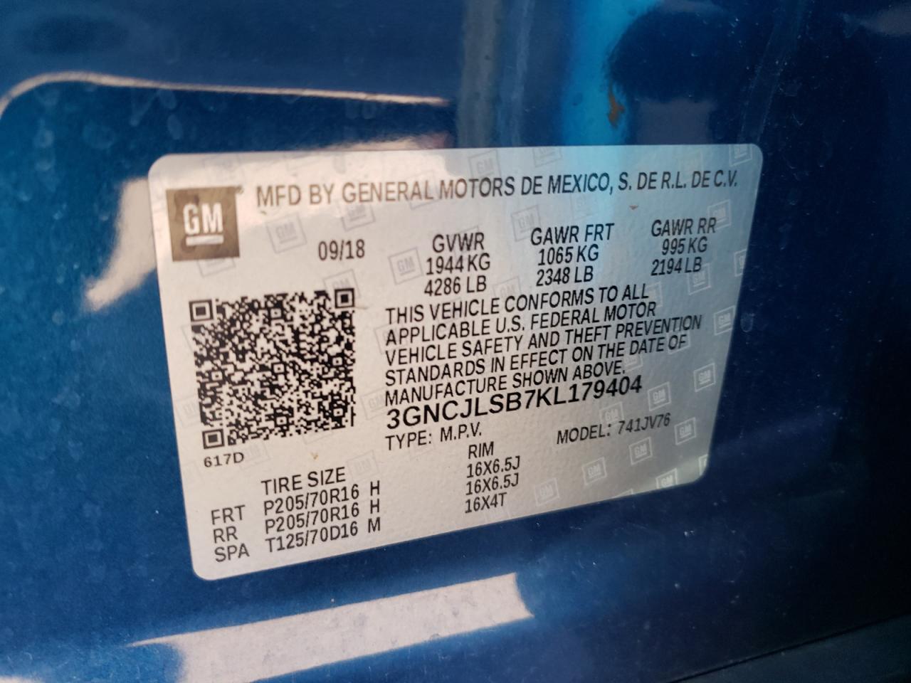 Chevrolet Trax 1lt
