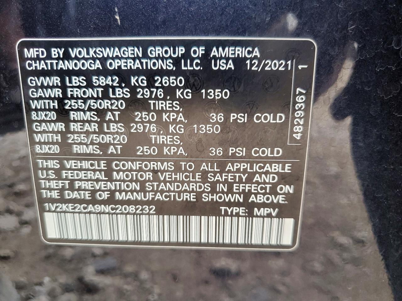 Volkswagen Atlas Se