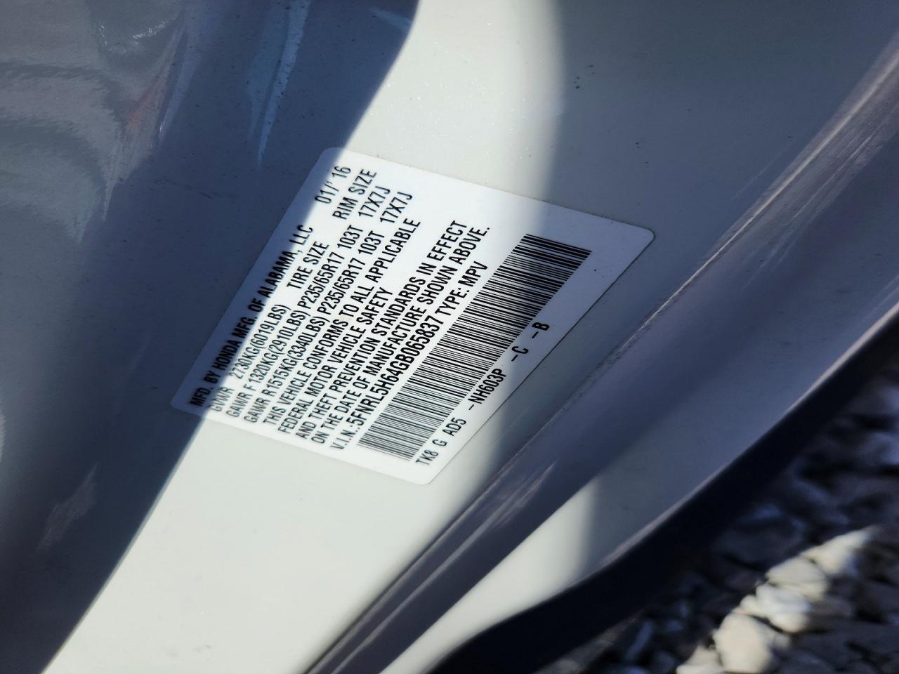 Honda Odyssey Exl