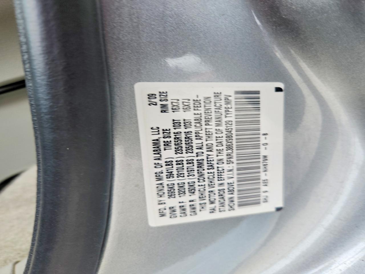 Honda Odyssey Exl