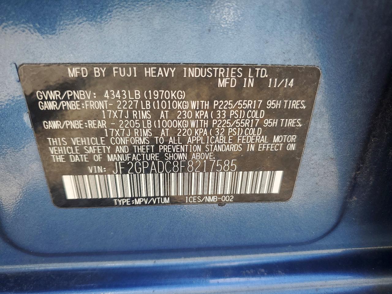 Subaru Xv 2.0 Premium