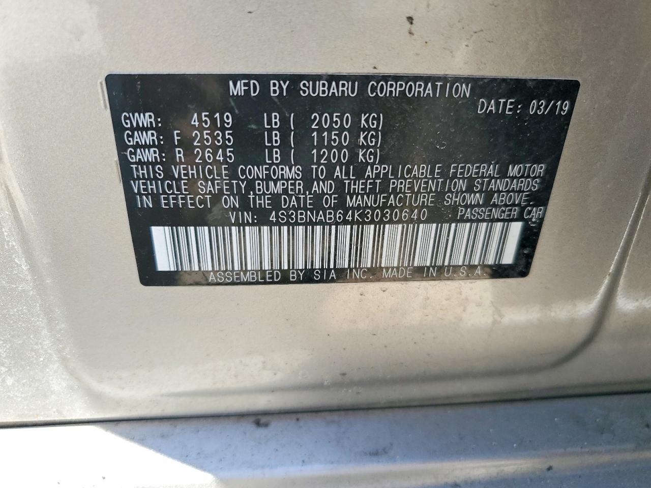 Subaru Legacy 2.5i