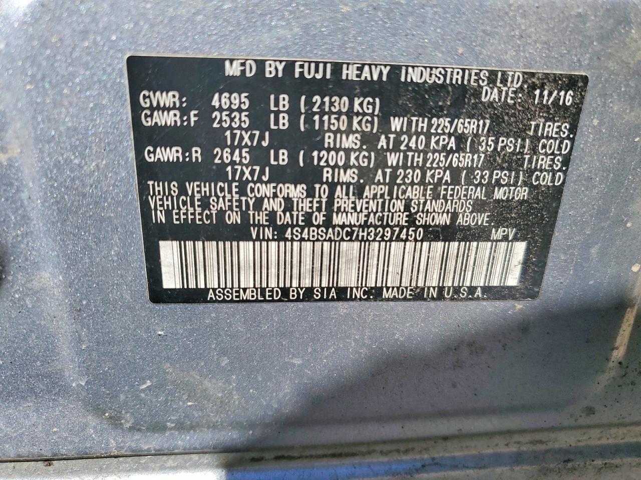 Subaru Outback 2.5i Premium