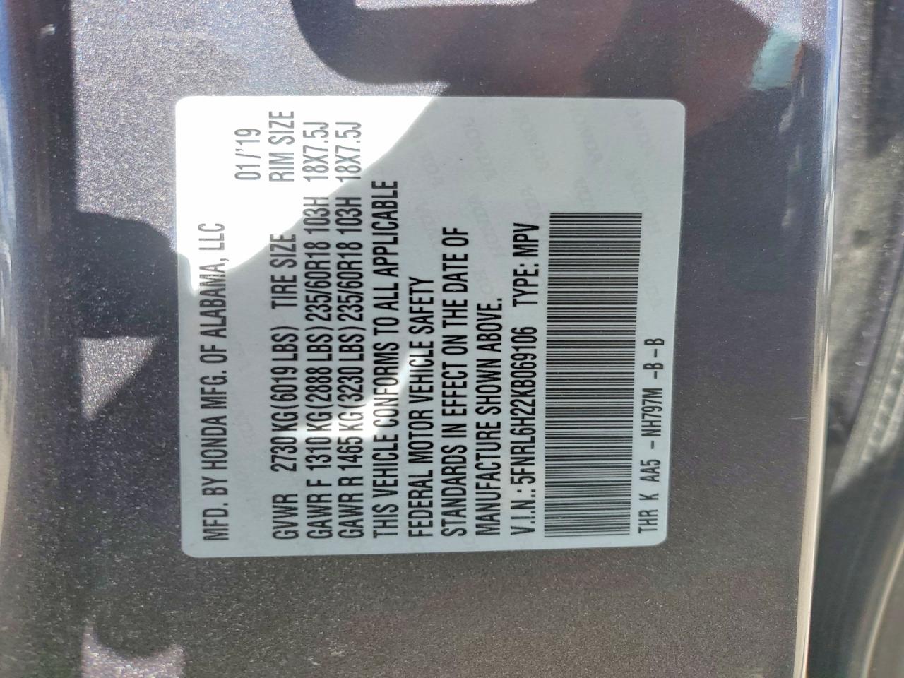 Honda Odyssey Lx