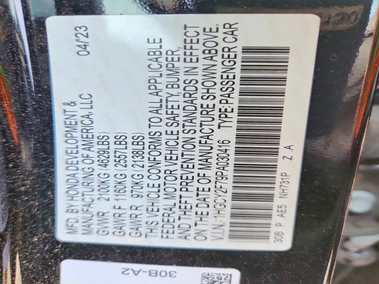 Honda Accord Hybrid Sport-l
