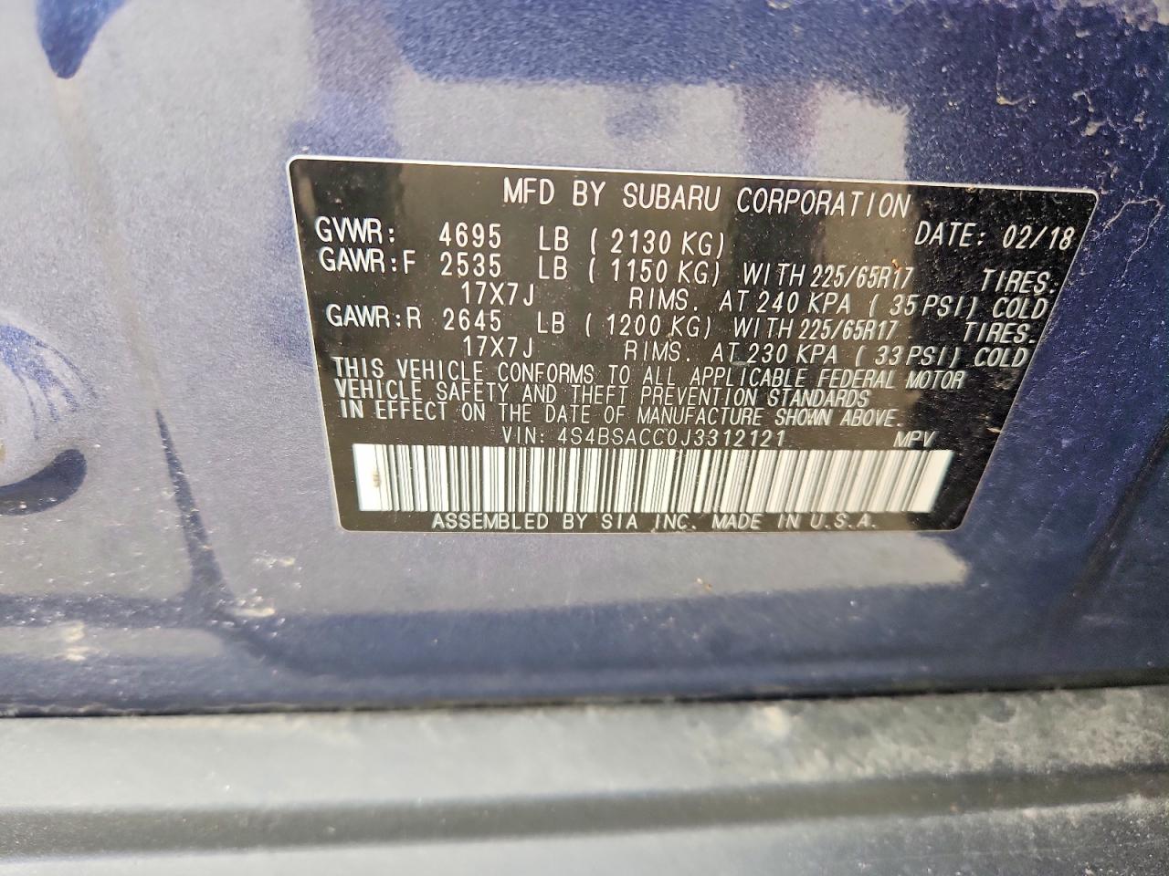 Subaru Outback 2.5i Premium