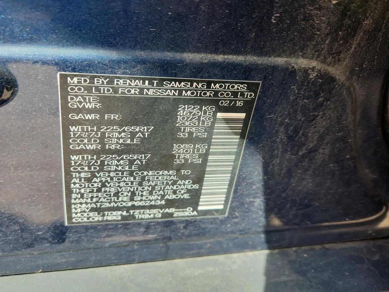 Nissan Rogue Sv