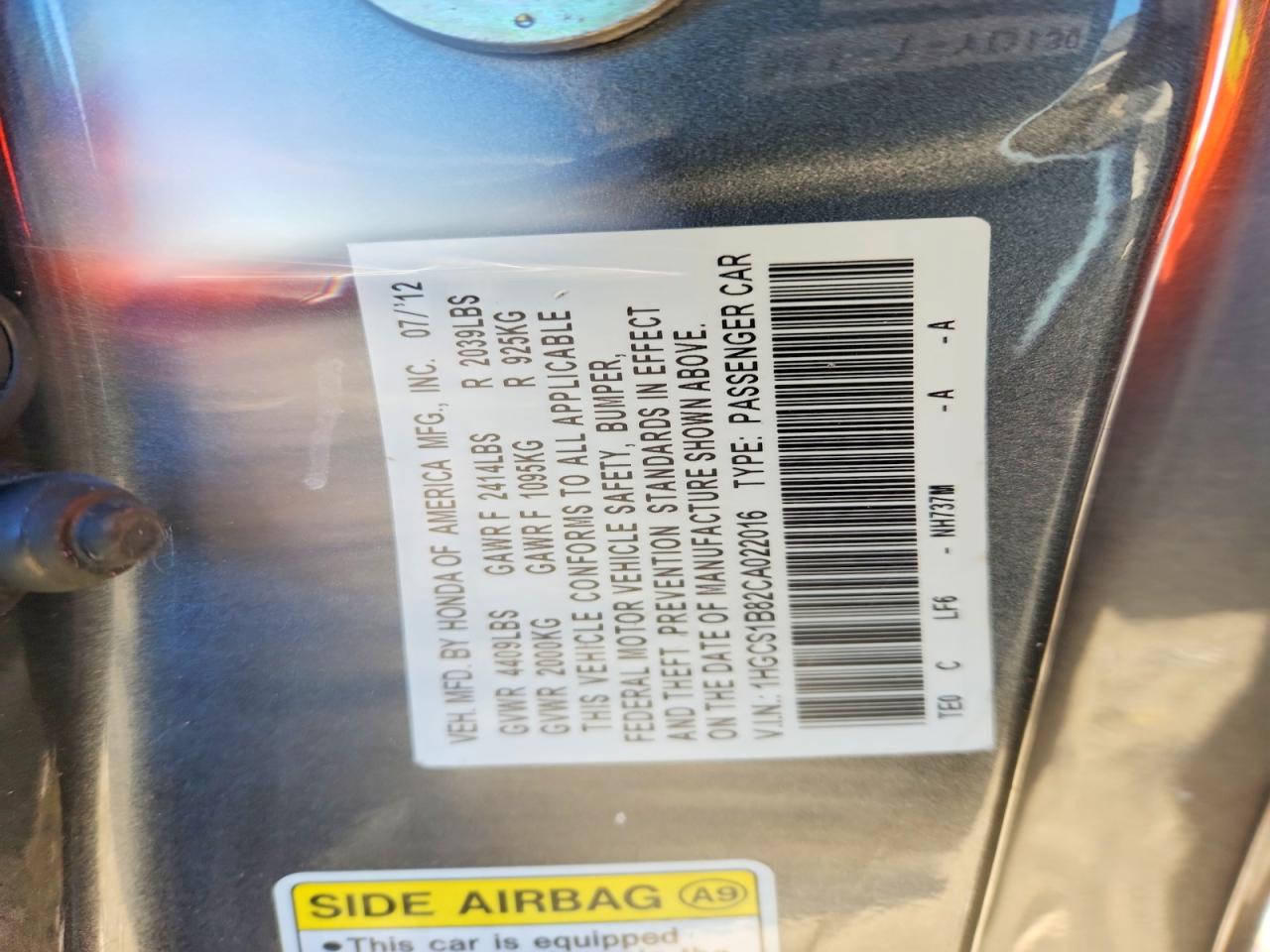 Honda Accord Exl