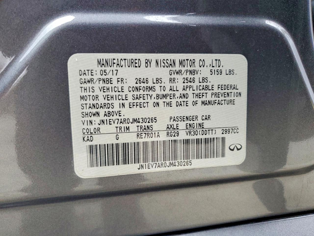 INFINITI Q50 3.0t L 3.0t Luxe