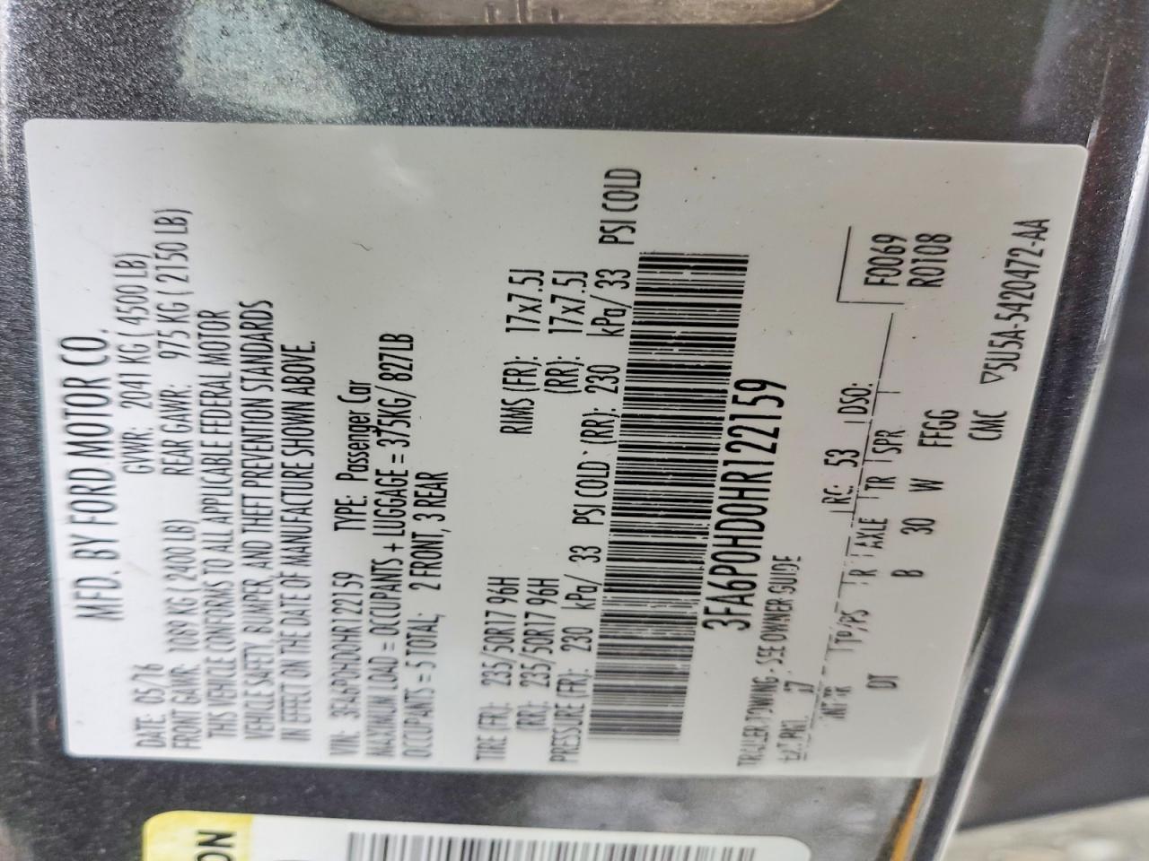 Ford Fusion Se