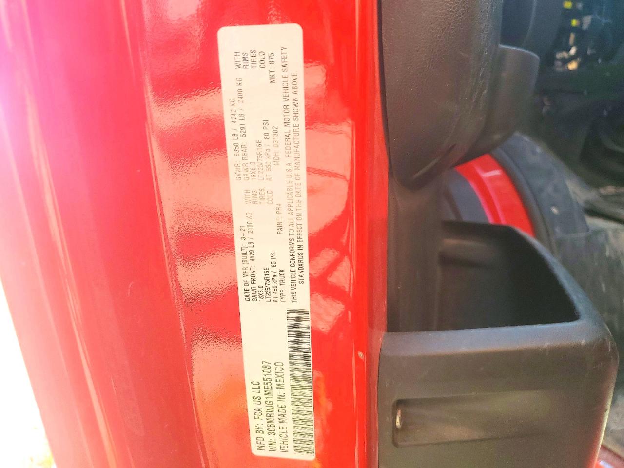 Ram Promaster 3500 High