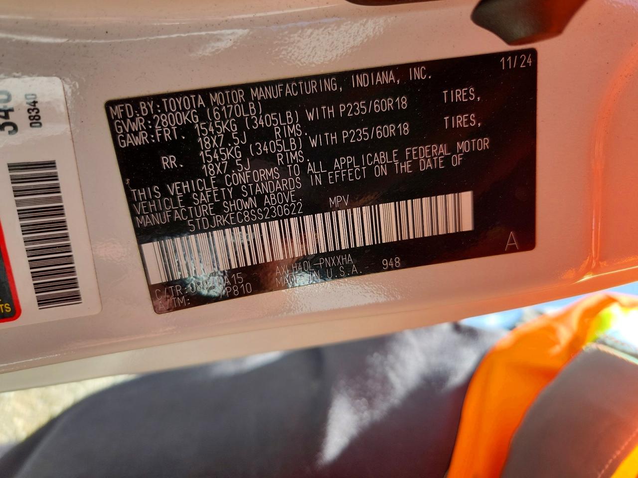 Toyota Sienna Xle 7-passenger