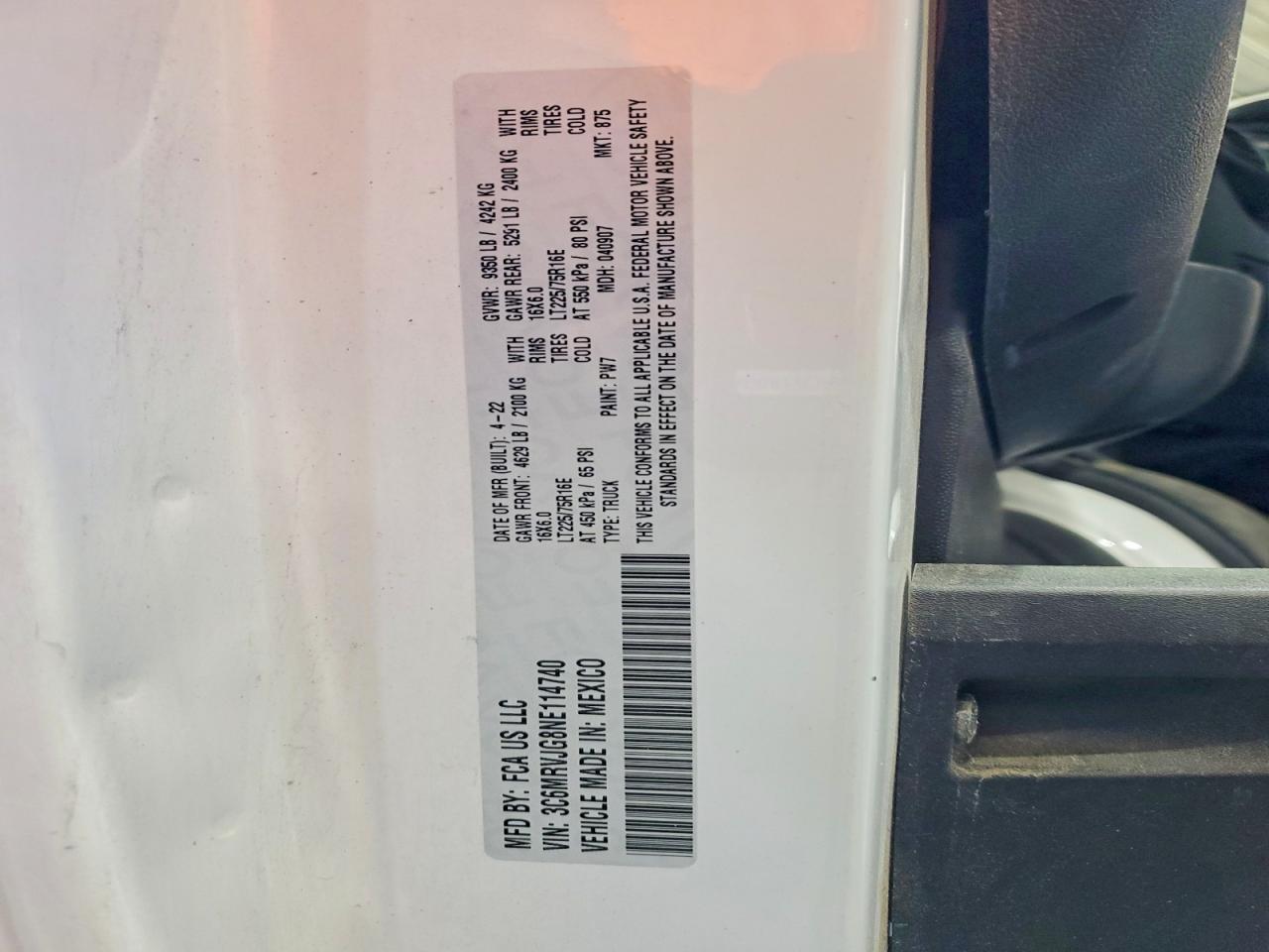 Ram Promaster 3500 High