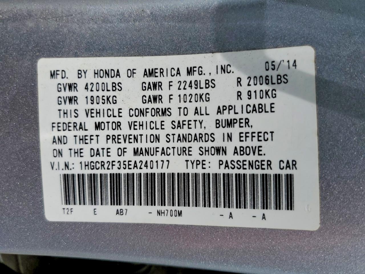 Honda Accord Lx