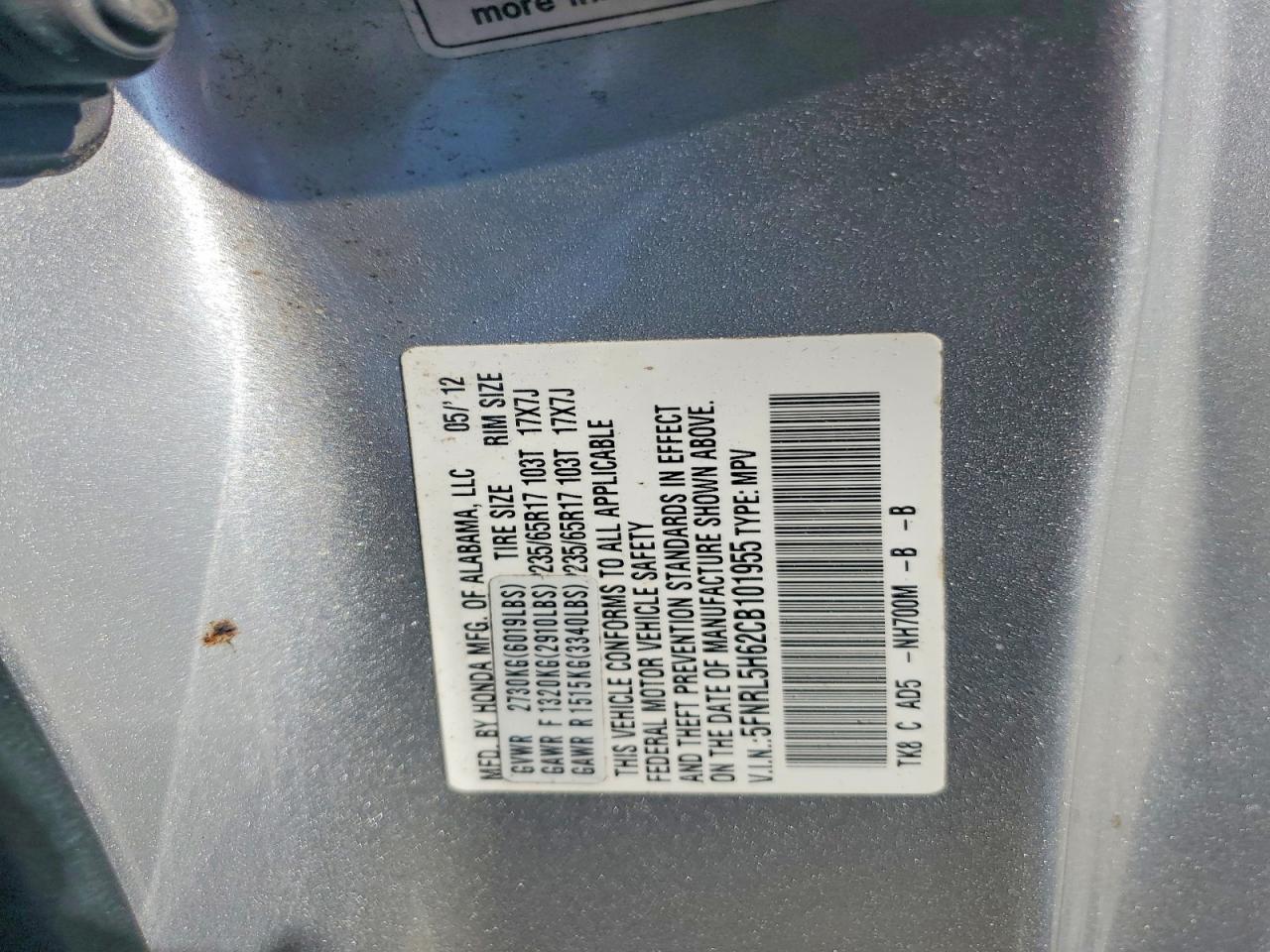 Honda Odyssey Exl