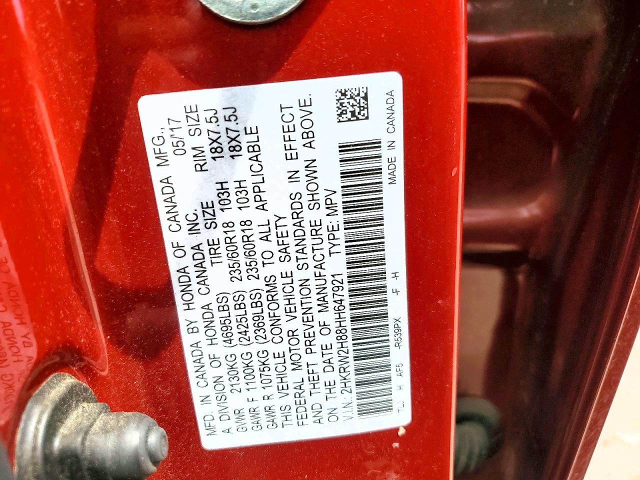 Honda Crv Exl