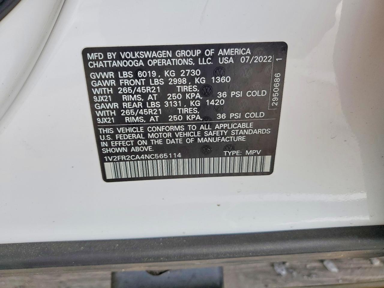 Volkswagen Atlas Sel Premium R-line