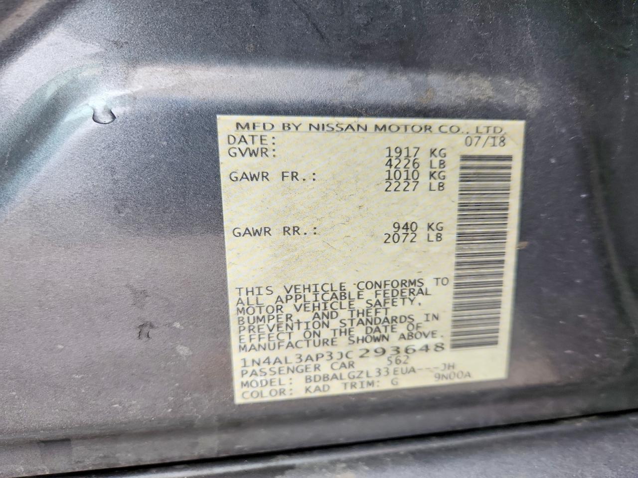 Nissan Altima 2.5 S