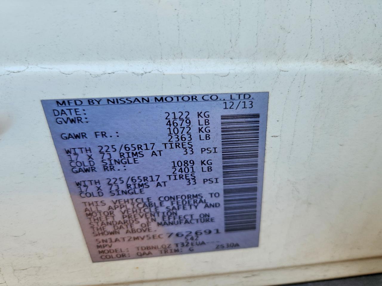 Nissan Rogue Sv