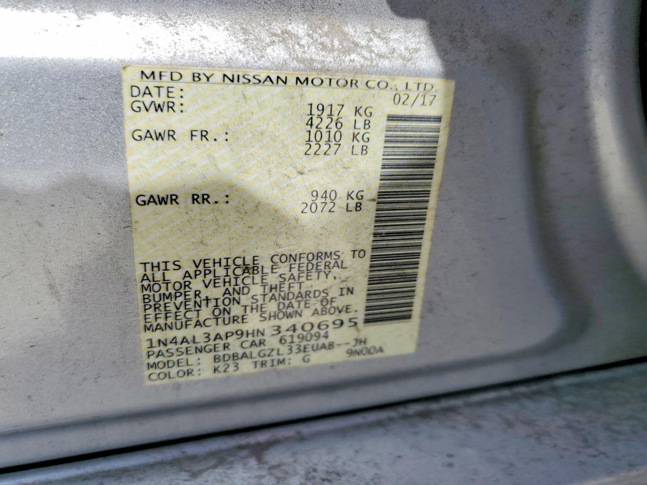 Nissan Altima 2.5 S