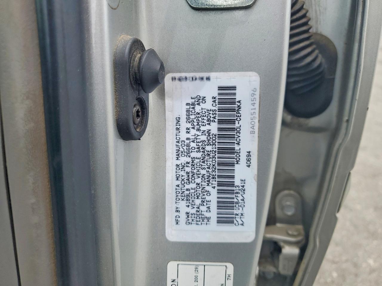 Toyota Camry Le