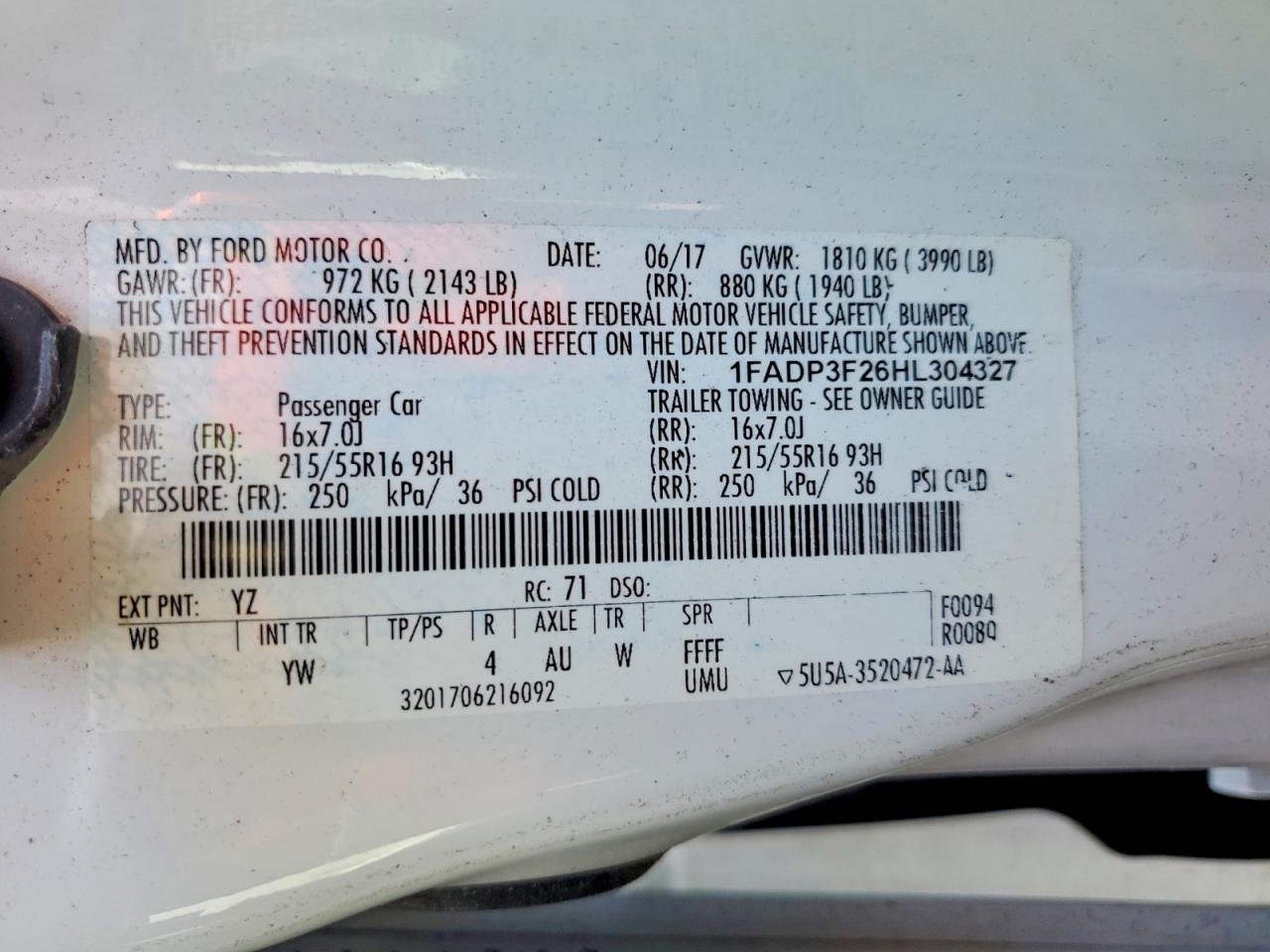 Ford Focus Se