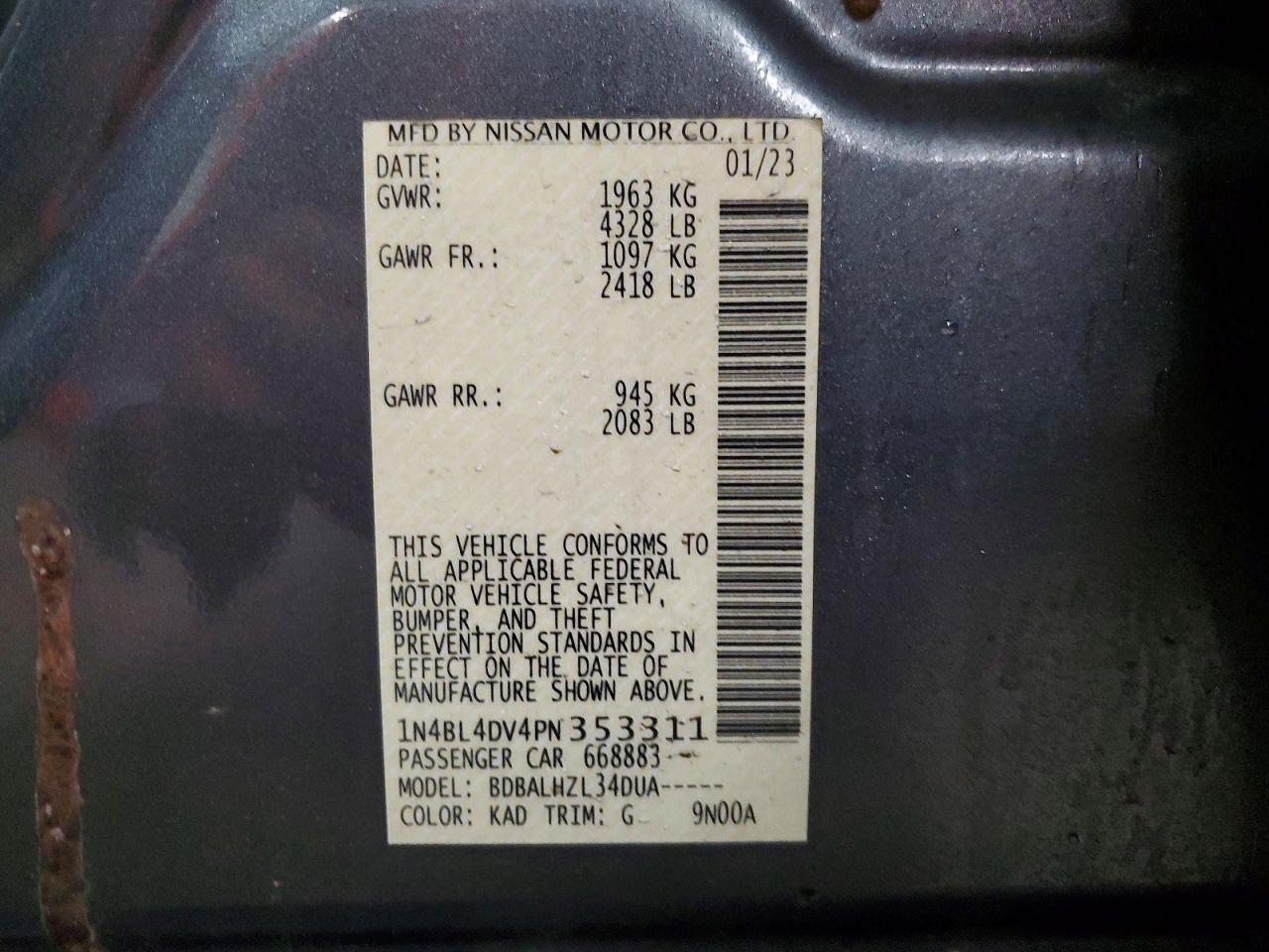 Nissan Altima Sv