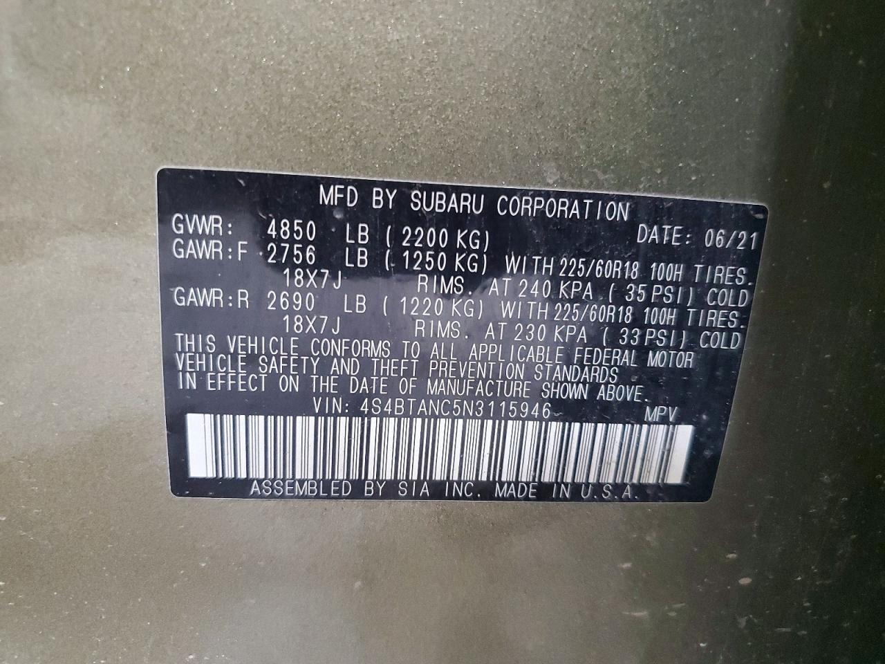Subaru Outback Limited