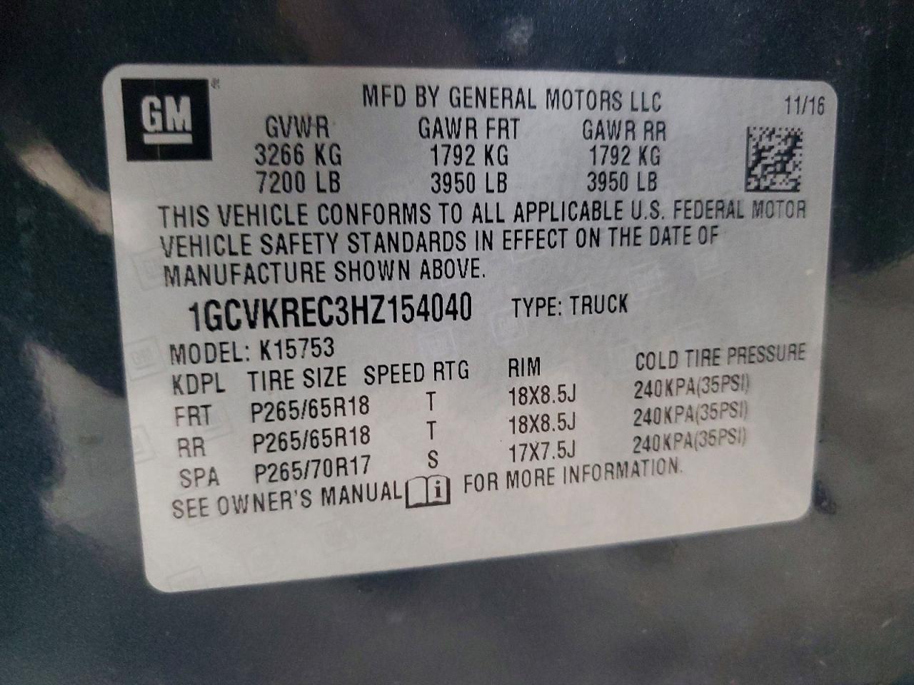 Chevrolet Silverado K1500 Lt