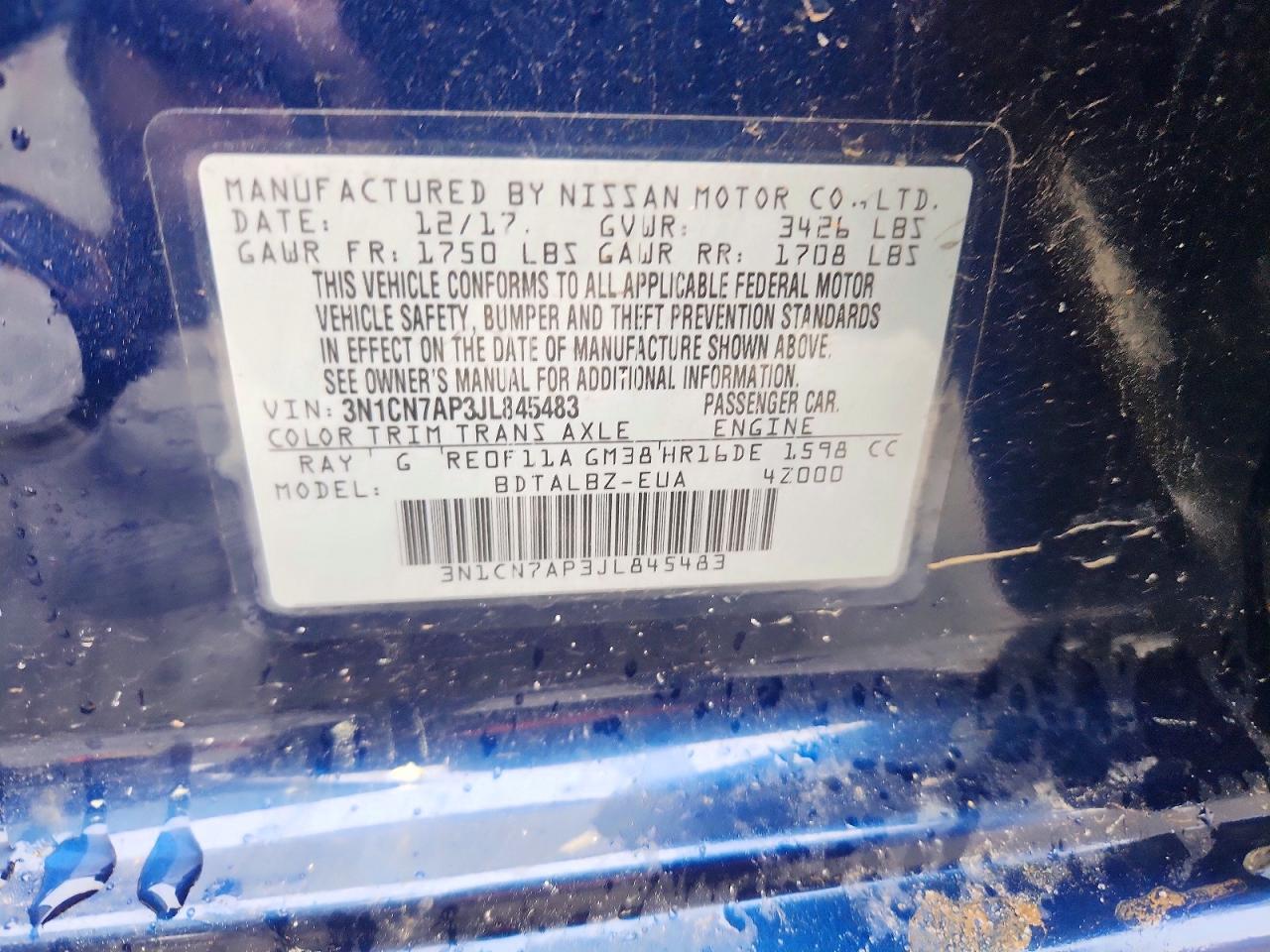 Nissan Versa Sv