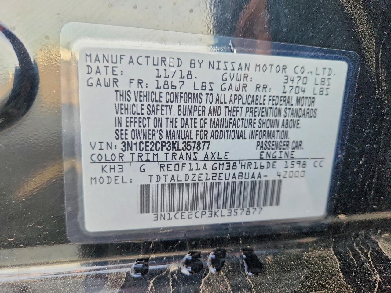 Nissan Versa Sv