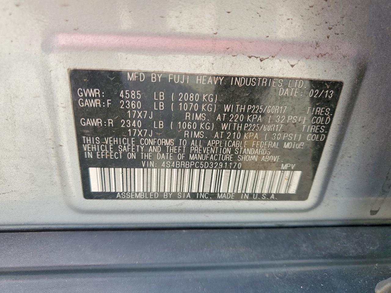 Subaru Outback 2.5i Limited