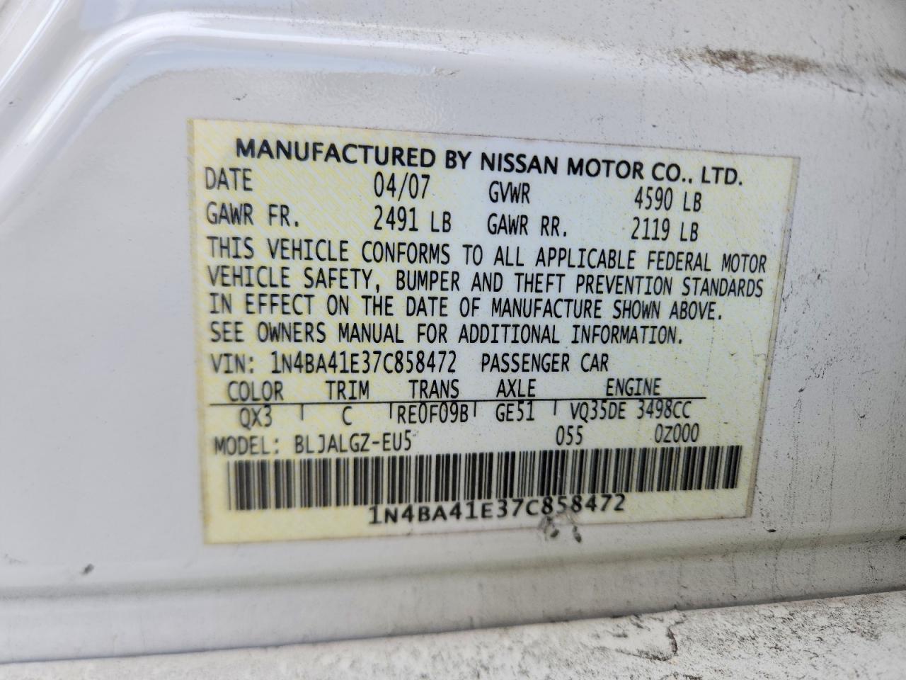 Nissan Maxima Se