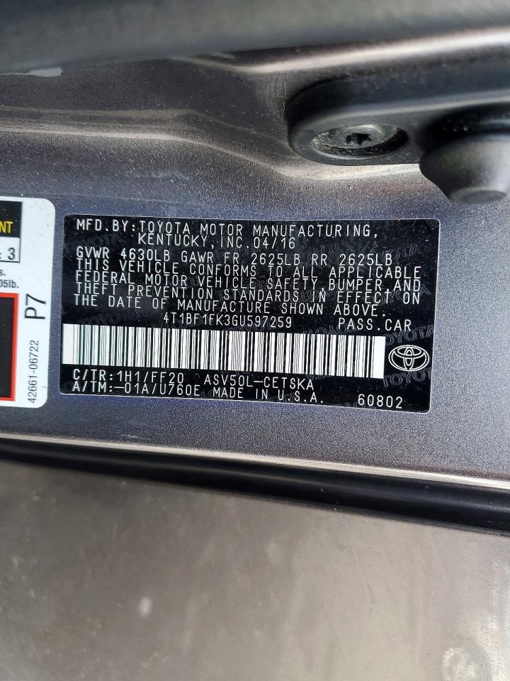 Toyota Camry Le