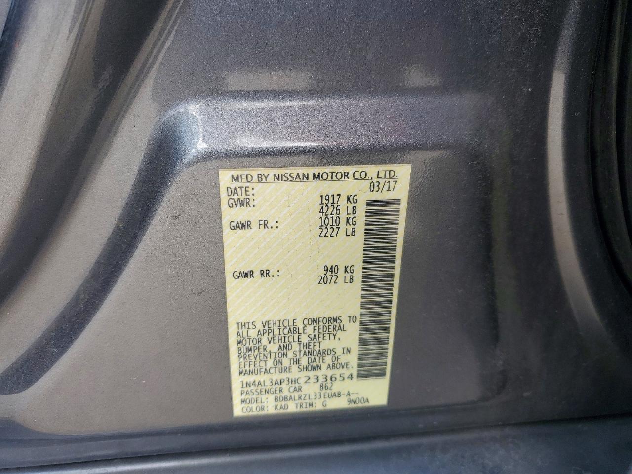 Nissan Altima 2.5 Sl