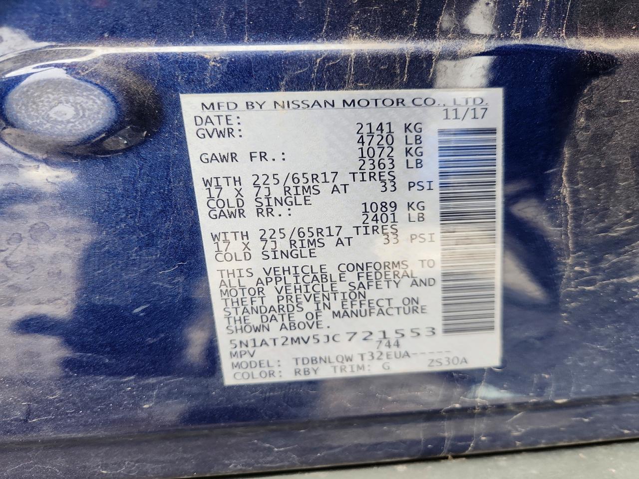 Nissan Rogue Sv