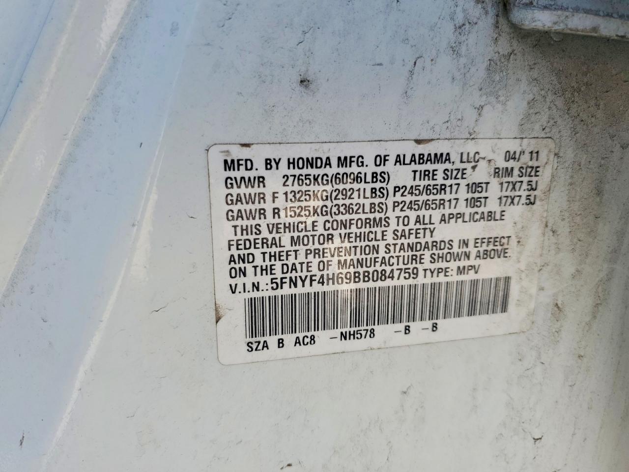 Honda Pilot Exl