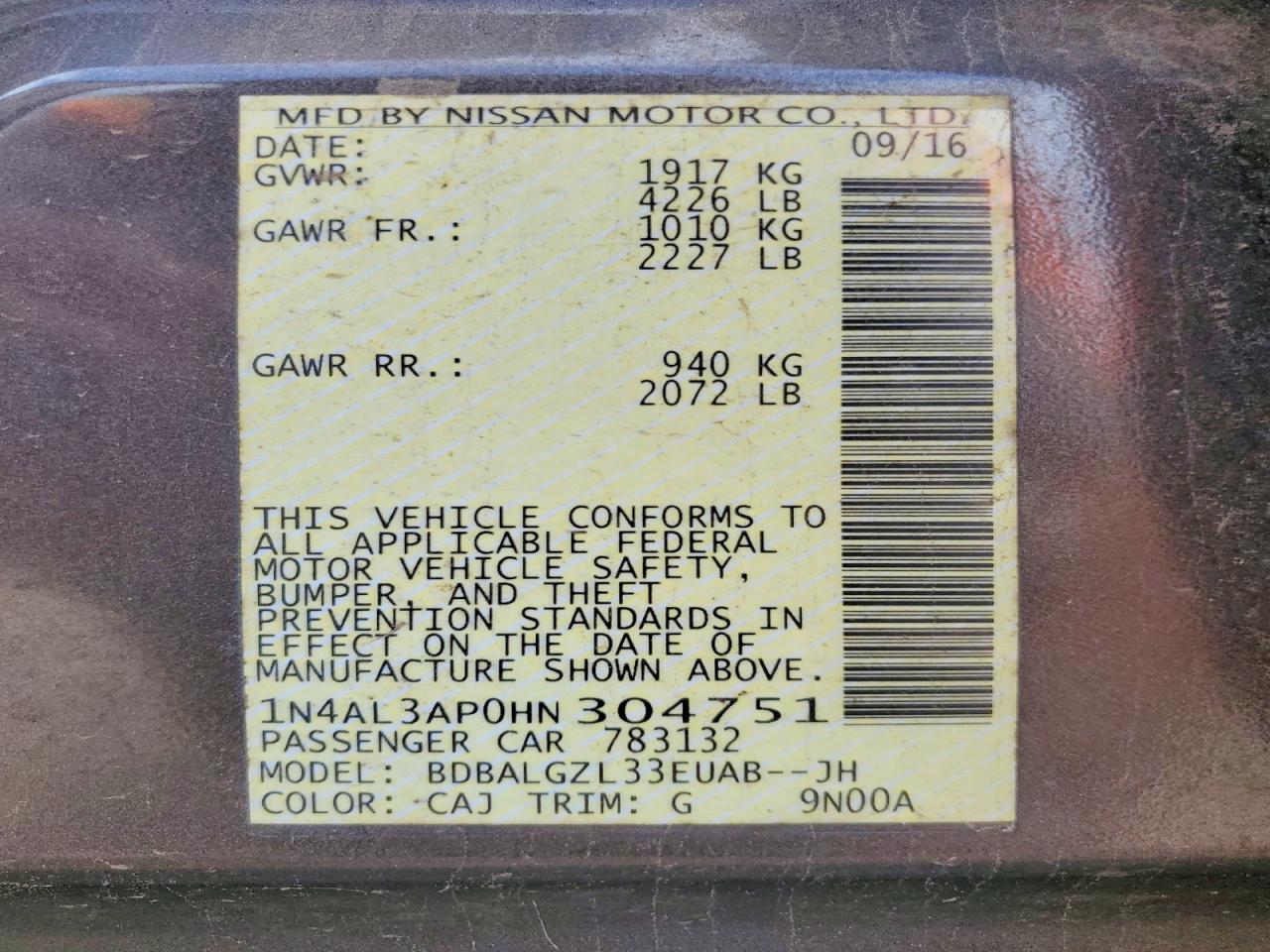 Nissan Altima 2.5 S