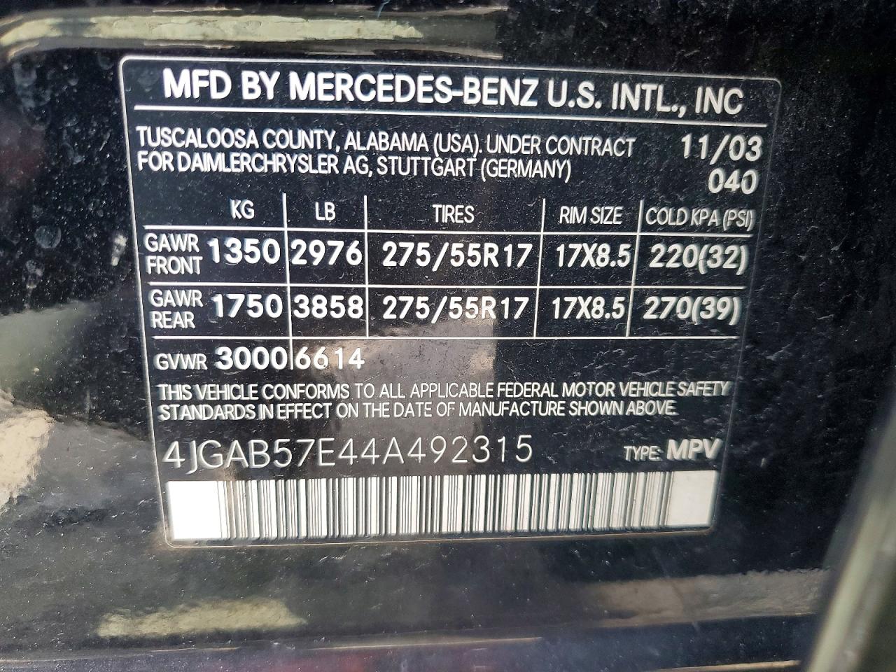 Mercedes-Benz M-Class 350