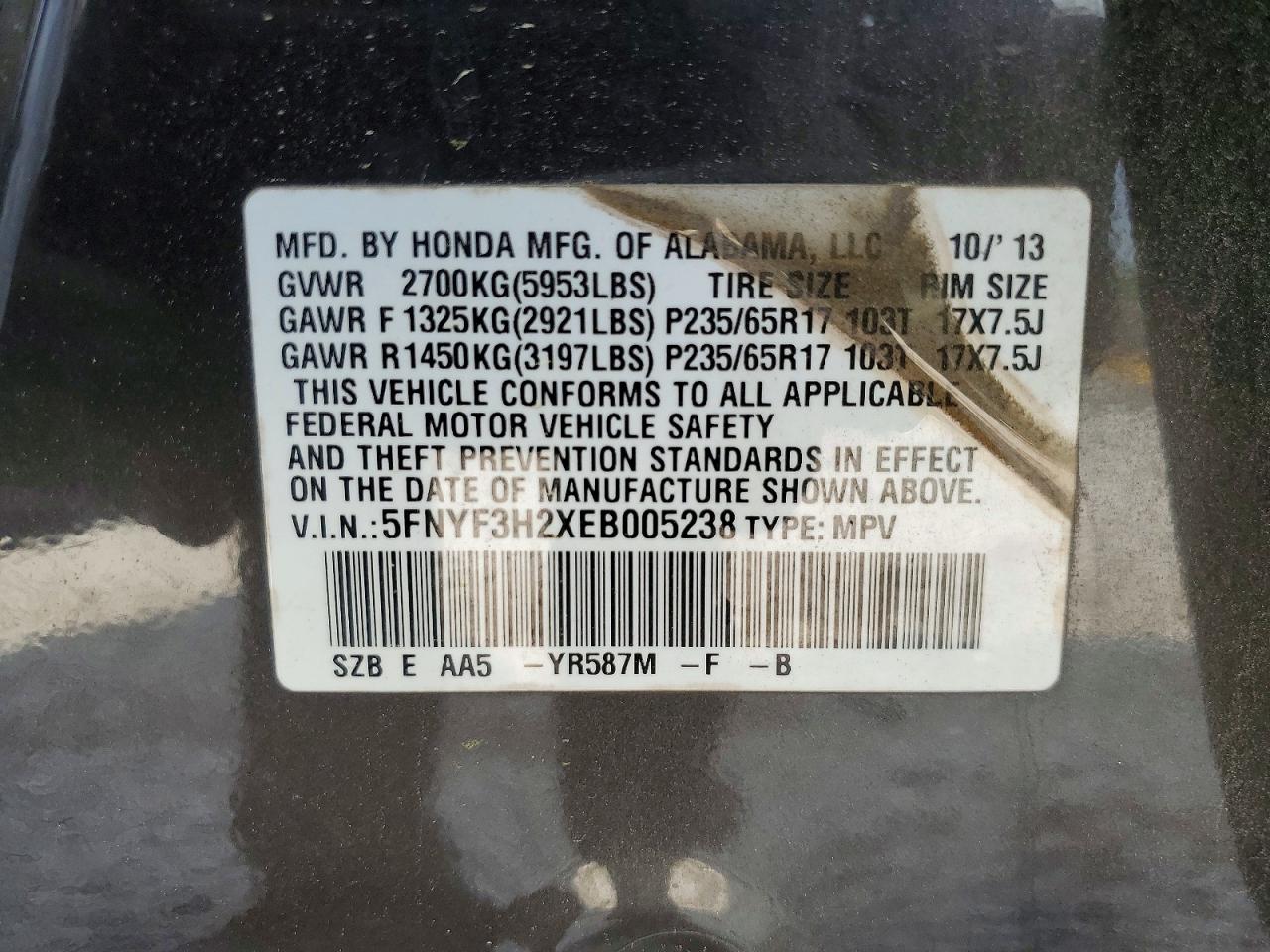 Honda Pilot Lx
