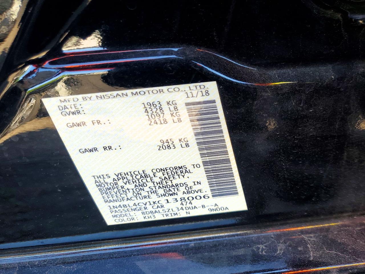 Nissan Altima Sr