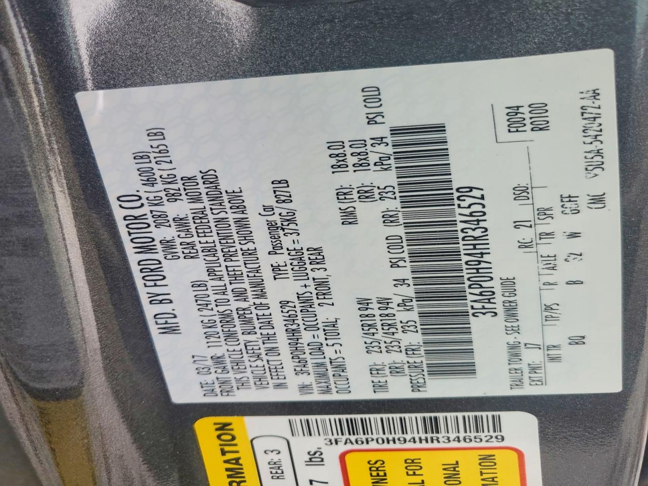Ford Fusion Se