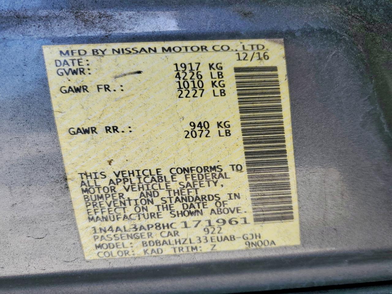 Nissan Altima 2.5 Sr